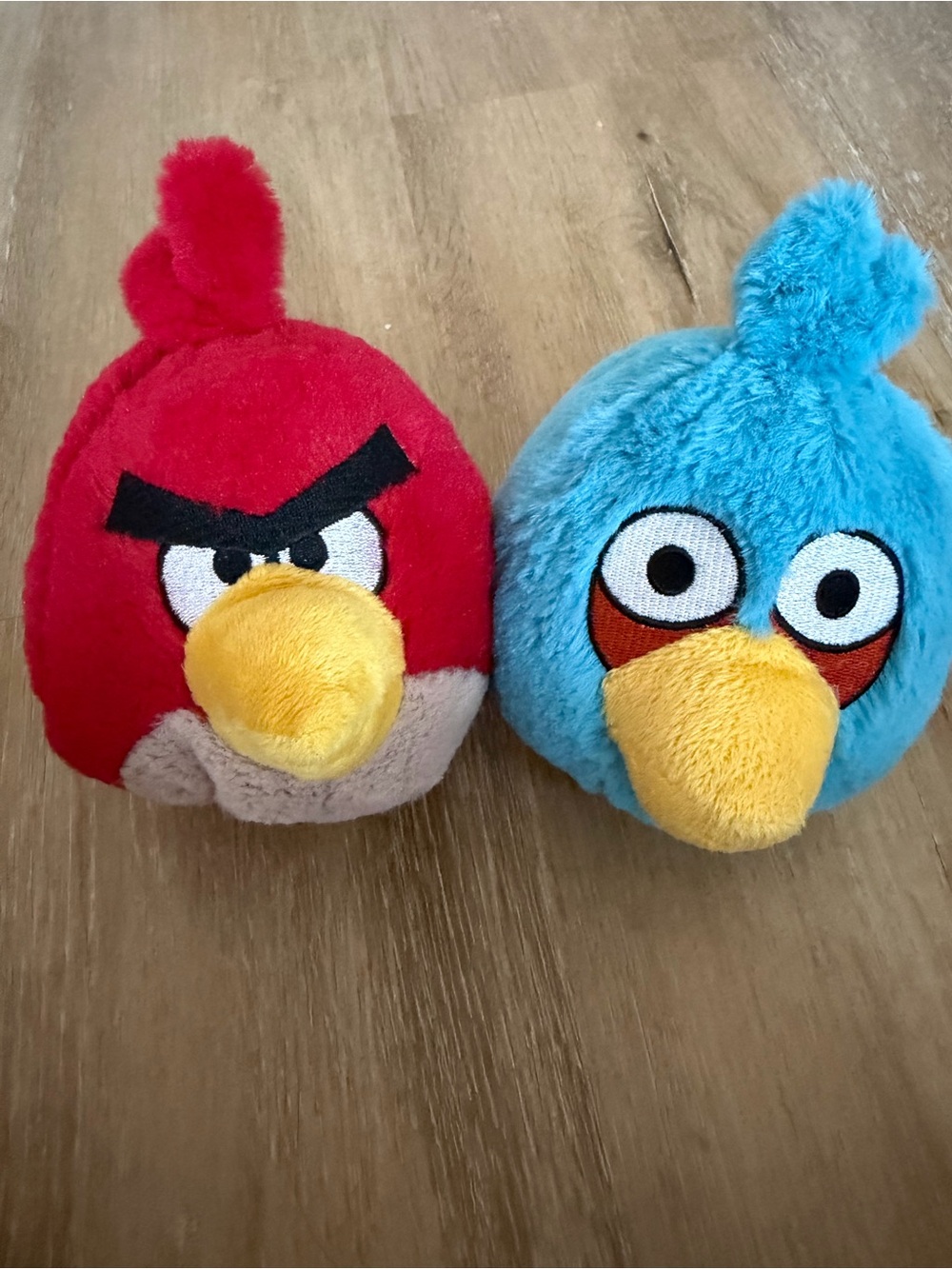 Angry Bird Plush Toy Set - Red & Blue Soft Bird Plush